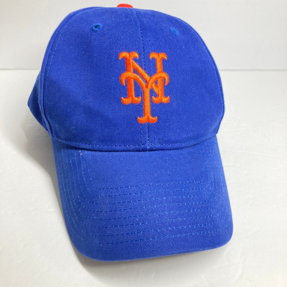 '47 Twins New York Mets Baseball Cap Mens Blue Orange Embroidered MLB Hat